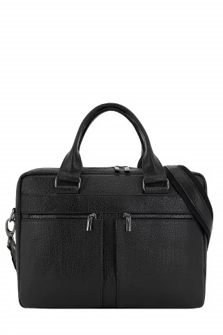 Деловая сумка мужская Protege, Ц-419 - чёрный вороток