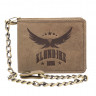 Бумажник KLONDIKE, KD1013-02 «Harry Eagle» коричневый