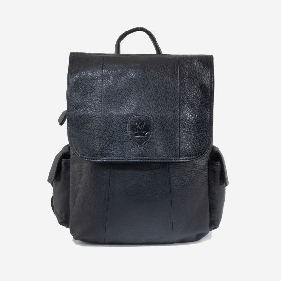 Рюкзак из натуральной кожи ZZnick 3903-1 чёрный