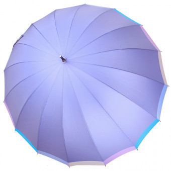 Зонт-трость женский Три Слона 2161 полуавтомат голубой