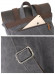 Крафтовый рюкзак 6876 серый с кожаным клапаном