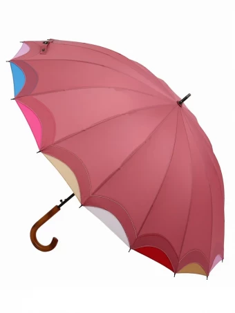 Зонт-трость Три Слона 1100 полуавтомат розовый